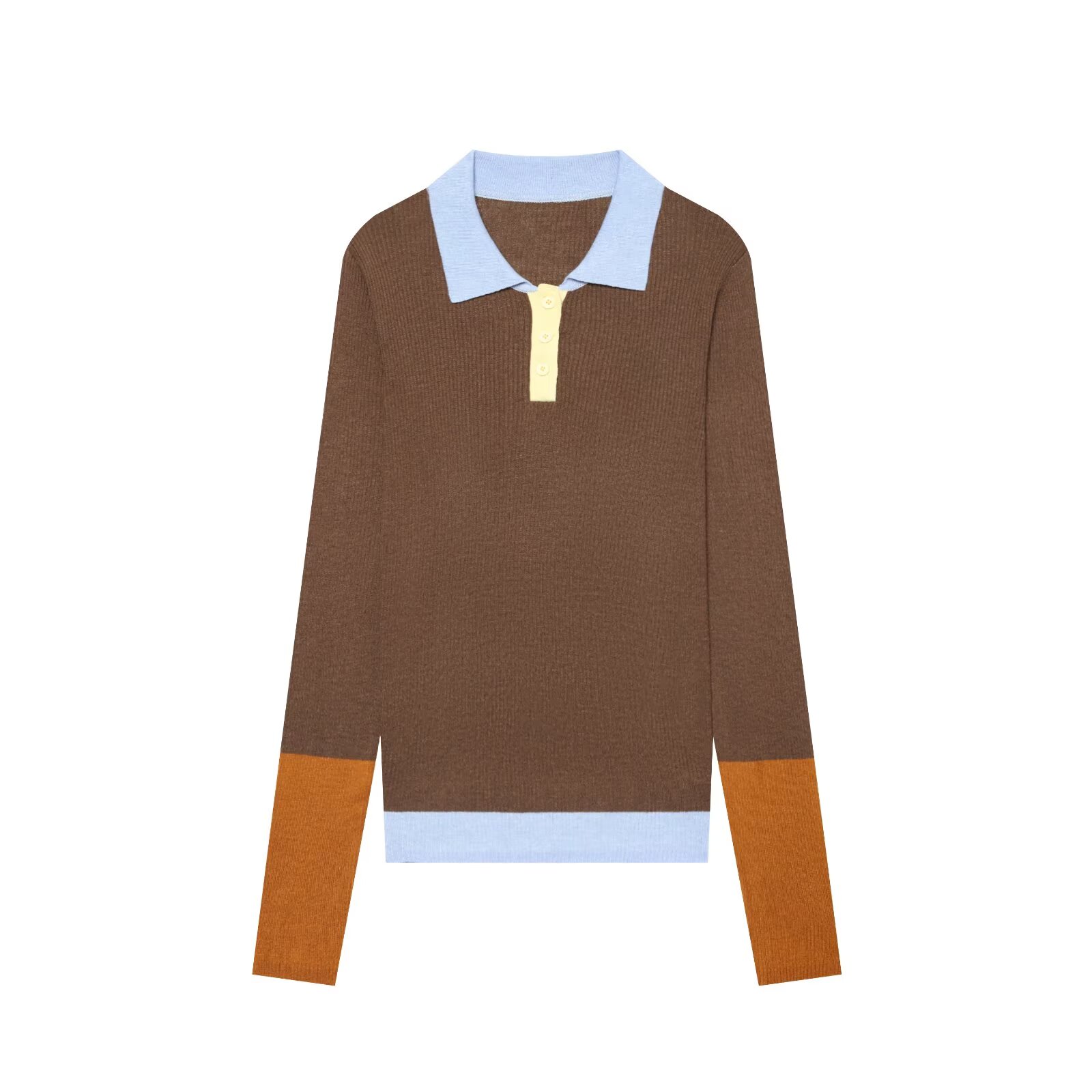 Women Fashion Style - Slim Fit Commuting Style Polo Neck