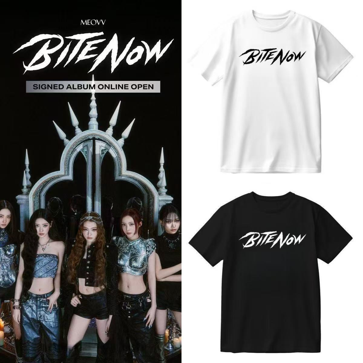 Women Fashion Now - MEOVV BITE NOW T Shirt Kpop