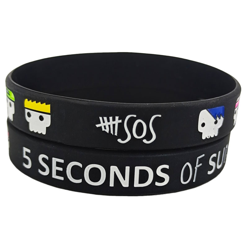 Women Fashion Now - 1PC Music Band Star 5SOS Silicone
