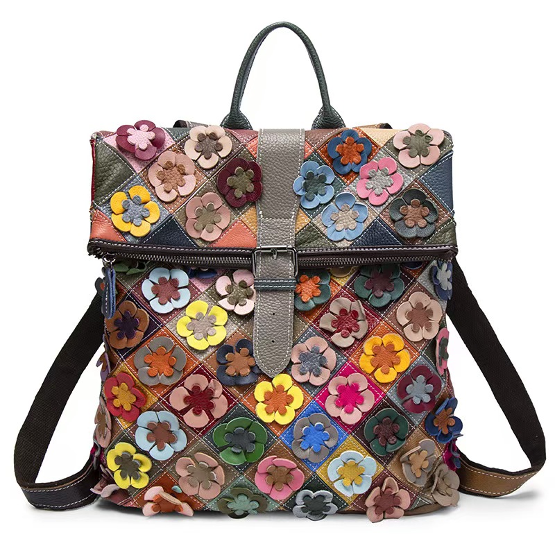 Vintage Women Genuine Leather  - đánh giá và giá Women'S Fashion Backpack