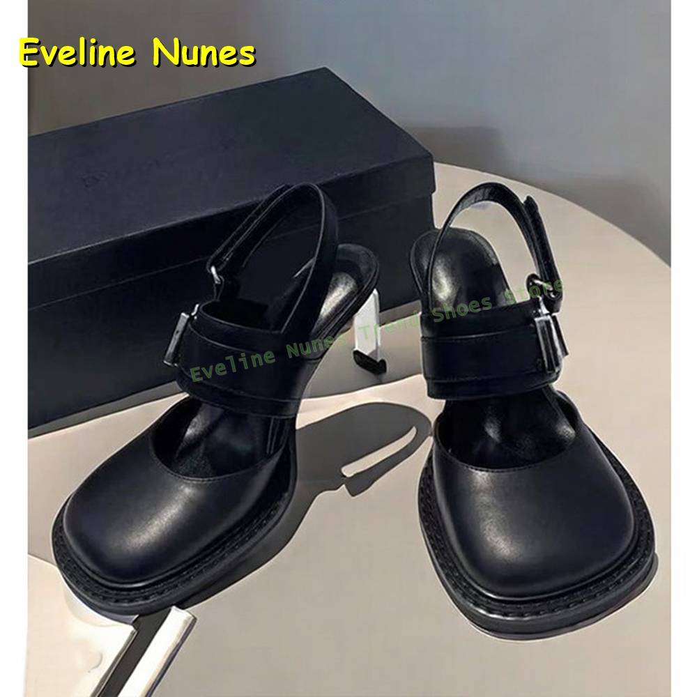 Women's Black Square Toe Buckl - đánh giá và giá Women'S Fashion Sandals