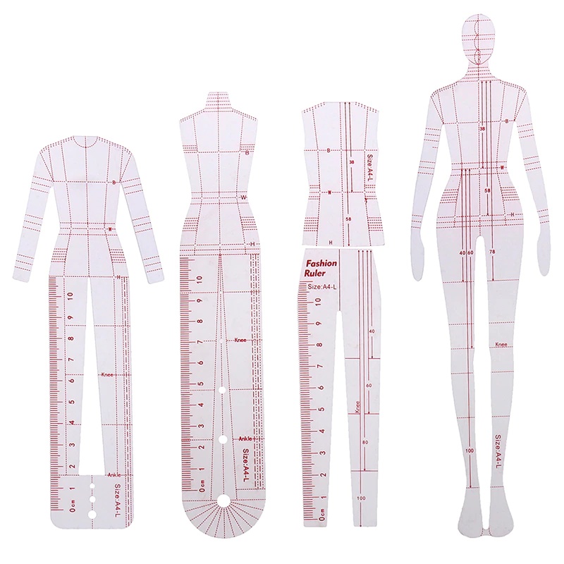 1 Set Women Fashion Drawing Ru - đánh giá và giá Women Fashion Figure Template
