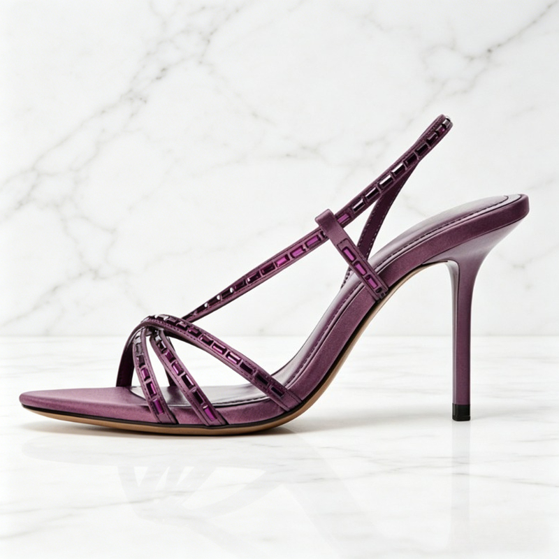Purple Rhinestone Detail Heele - đánh giá và giá Women Fashion Ideas