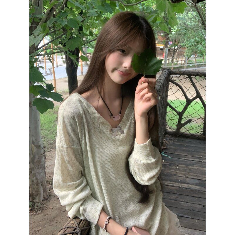 Korean Style Sweet V-neck Bow  - đánh giá và giá Women Fashion Style