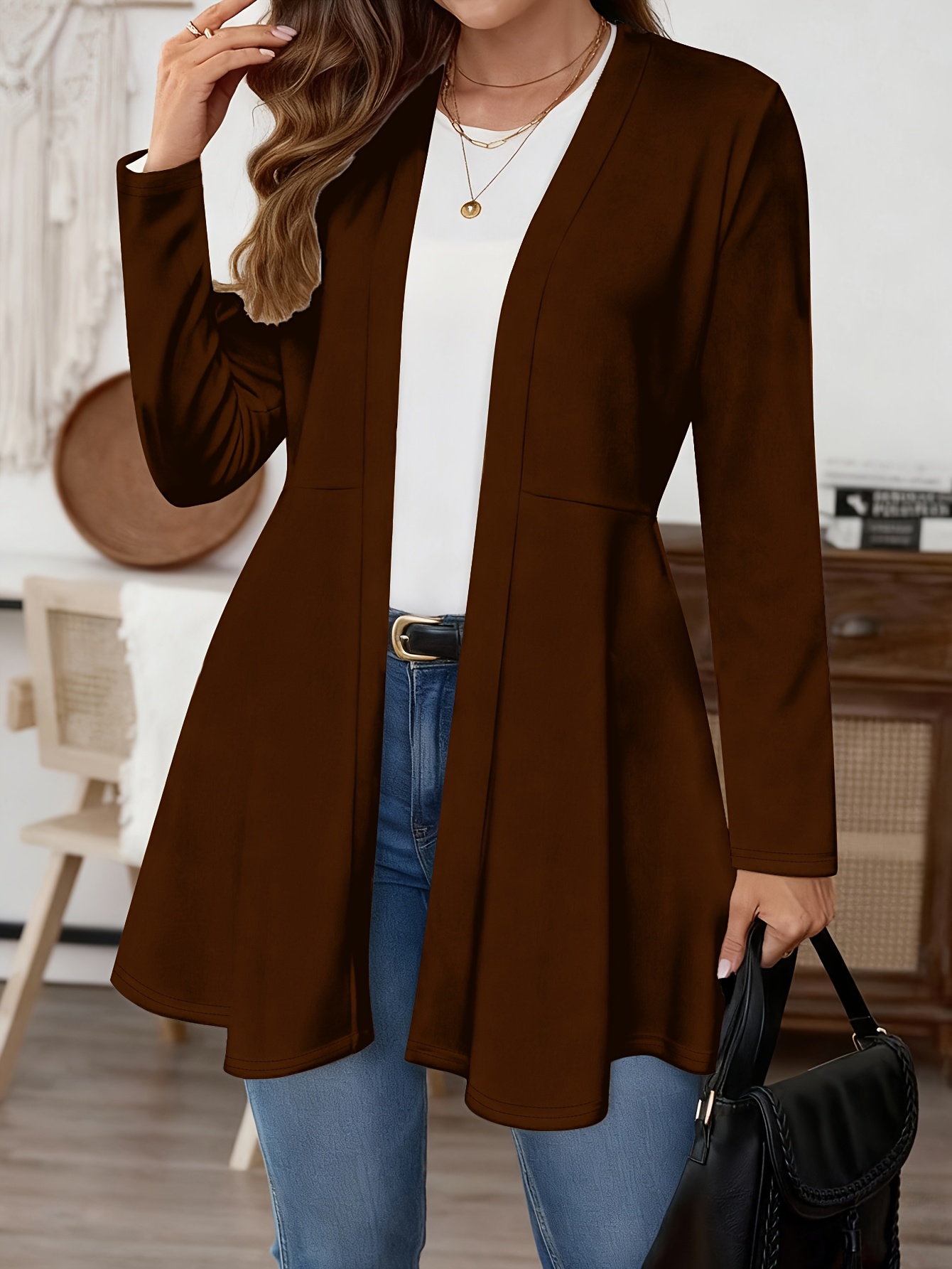 Plus Size Women Open Front Car - đánh giá và giá Women'S Fashion Knitwear