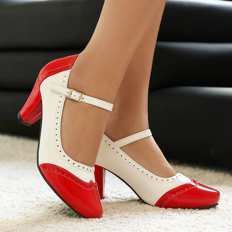 Mary Jane Shoes Women Patent L - đánh giá và giá Women'S Fashion In The 50S