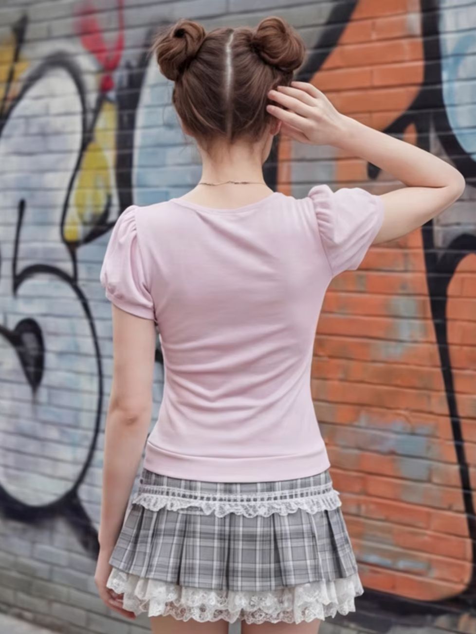 Women's pink lace patchwork to - đánh giá và giá Women Fashion Style