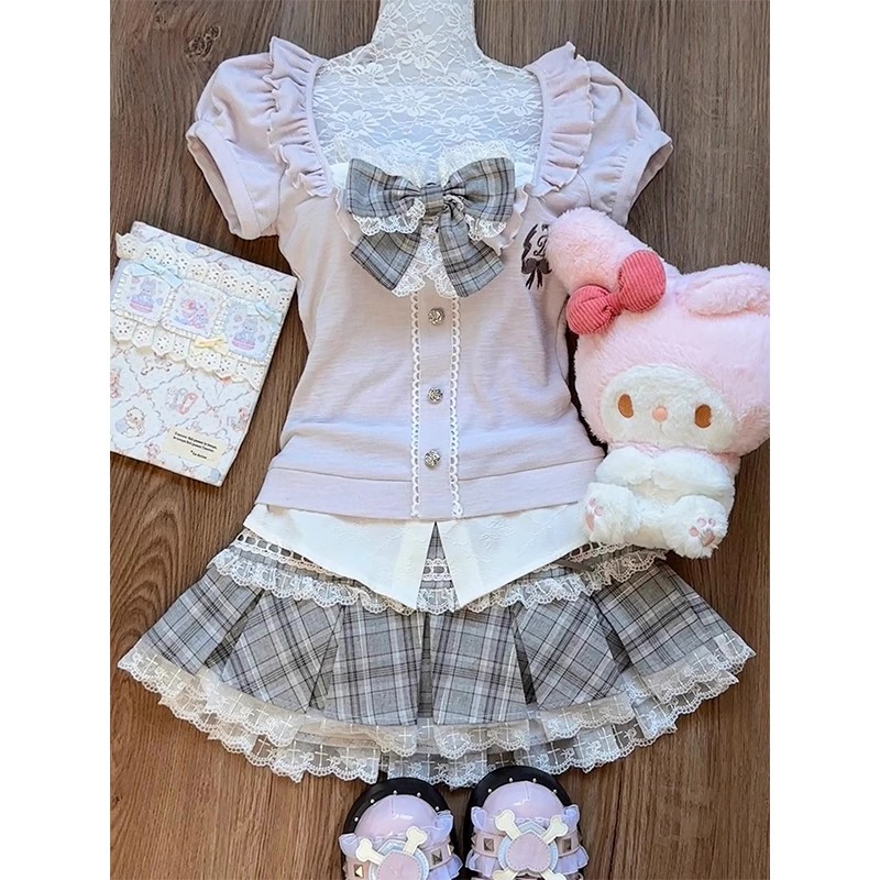 Women's pink lace patchwork to - đánh giá và giá Women Fashion Style