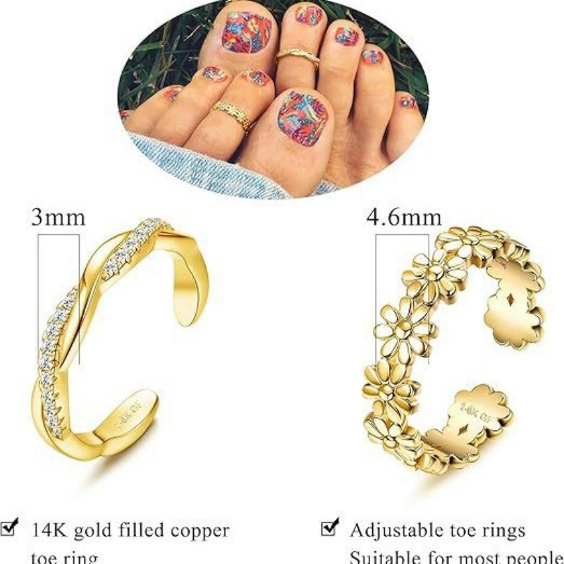 14K Gold-Plated Adjustable Zir - đánh giá và giá Women'S Fashion Rings Gold