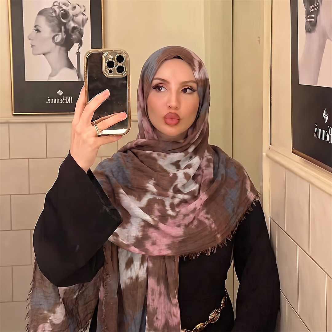 Boho Tie Dye Print Rayon Hijab - đánh giá và giá Women'S Fashion Headbands