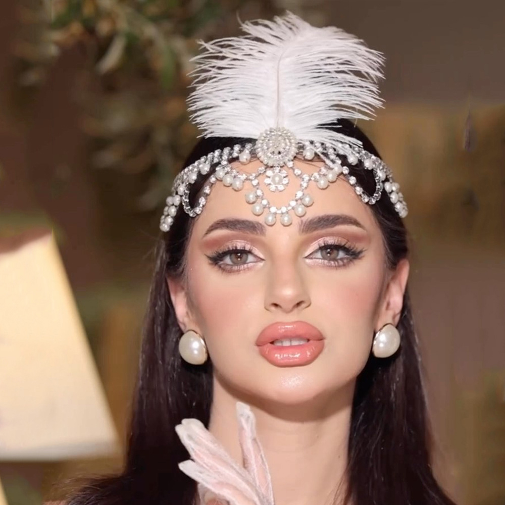 Vintage White Feather Flapper  - đánh giá và giá Women'S Fashion In 1920