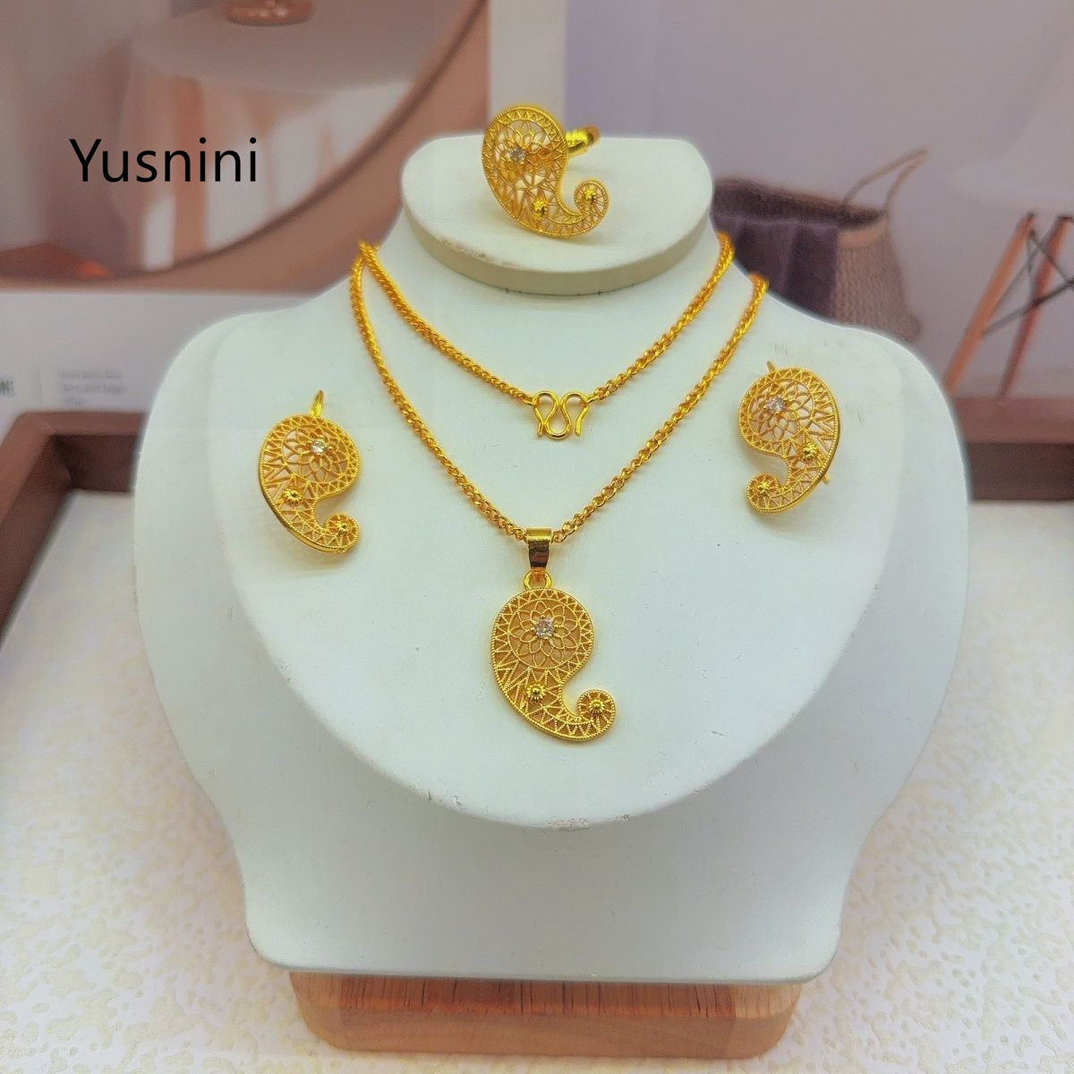 New Fashion High-End Dubai 24K - đánh giá và giá Women'S Fashion Rings Gold