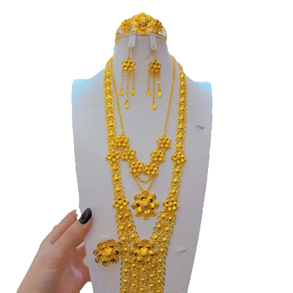 New French high-end 24K gold-p - đánh giá và giá Women'S Fashion Rings Gold