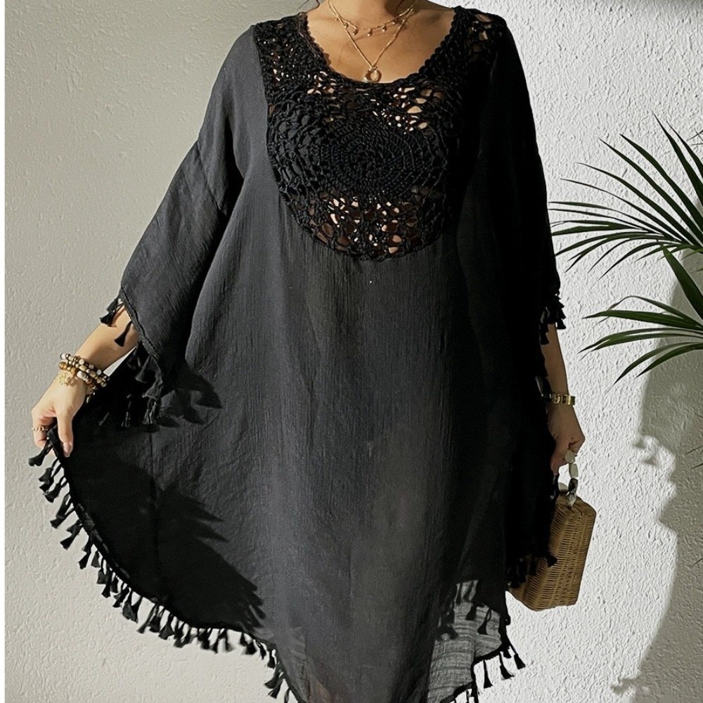 Square Neck Summer Sunscreen S - đánh giá và giá Smocked Dress Women