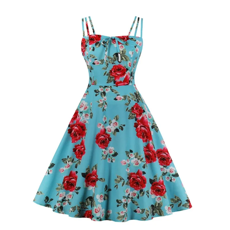 2024 New Vintage Elegant Flora - đánh giá và giá Women'S Fashion In The 50S