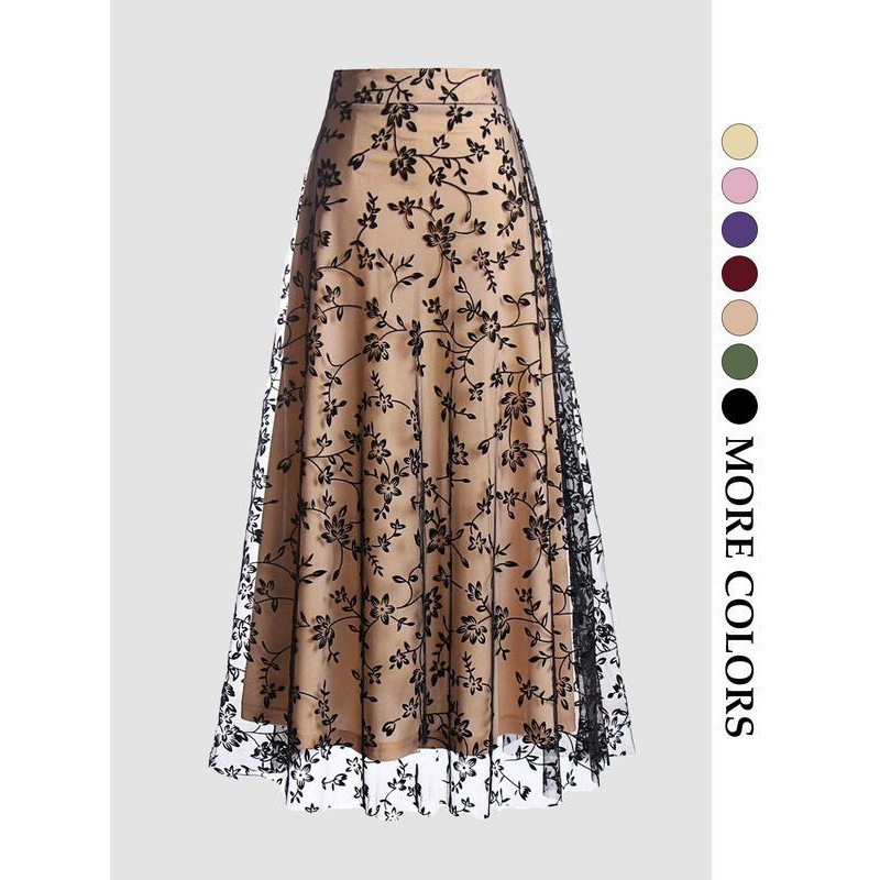 Solid Color Retro 50s tulle sk - đánh giá và giá Women'S Fashion In The 50S