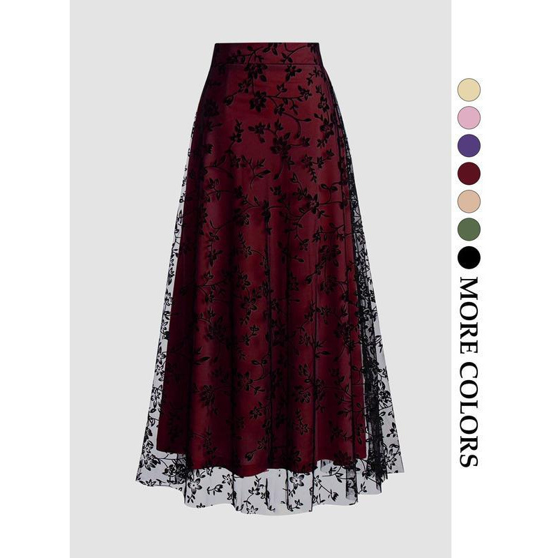 Solid Color Retro 50s tulle sk - đánh giá và giá Women'S Fashion In The 50S