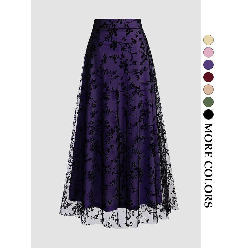 Solid Color Retro 50s tulle sk - đánh giá và giá Women'S Fashion In The 50S