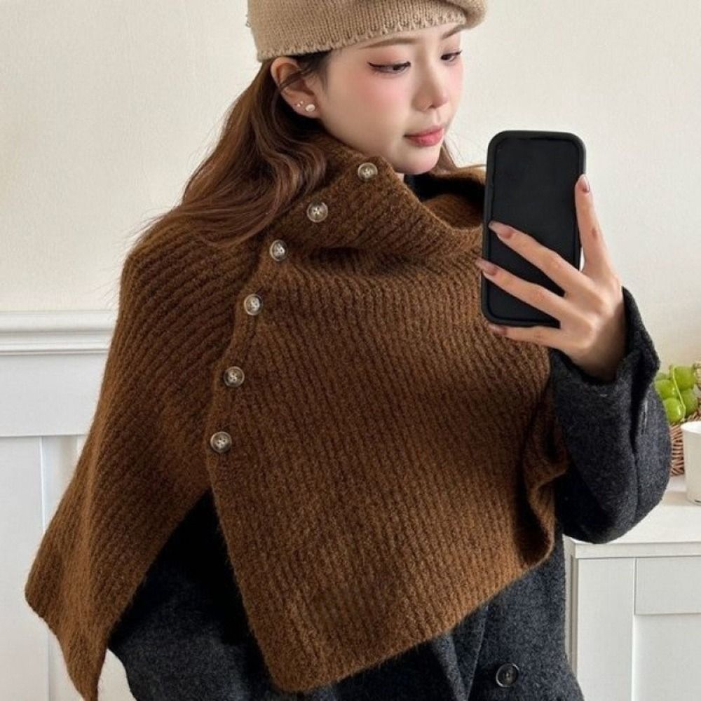 Classic Button Knitted Shawl W - đánh giá và giá Women'S Fashion Knitwear