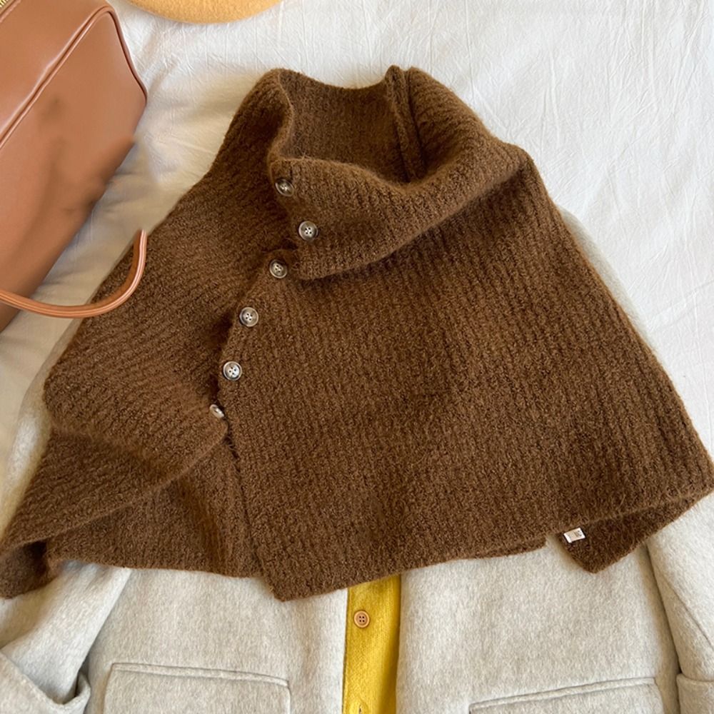 Classic Button Knitted Shawl W - đánh giá và giá Women'S Fashion Knitwear