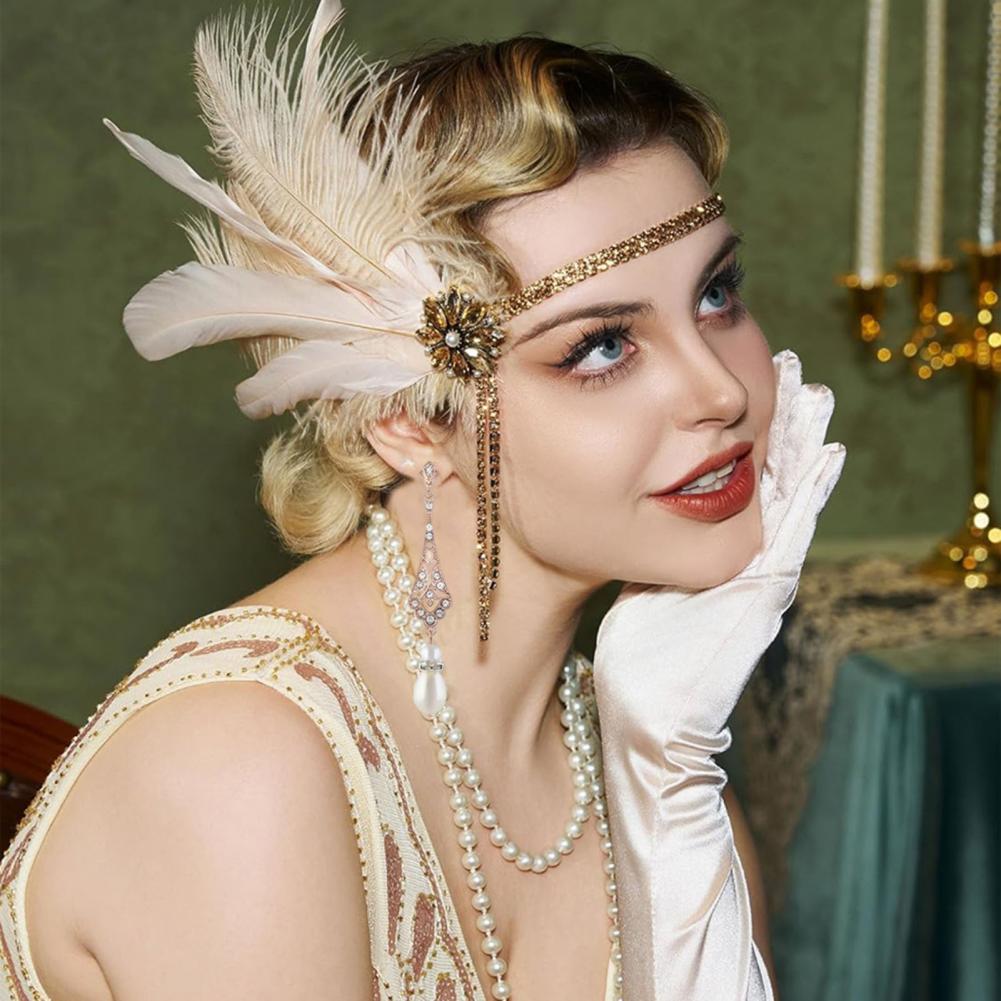 Hot！ 1920s Jewelry Set Headban - đánh giá và giá Women'S Fashion Of The 1920S